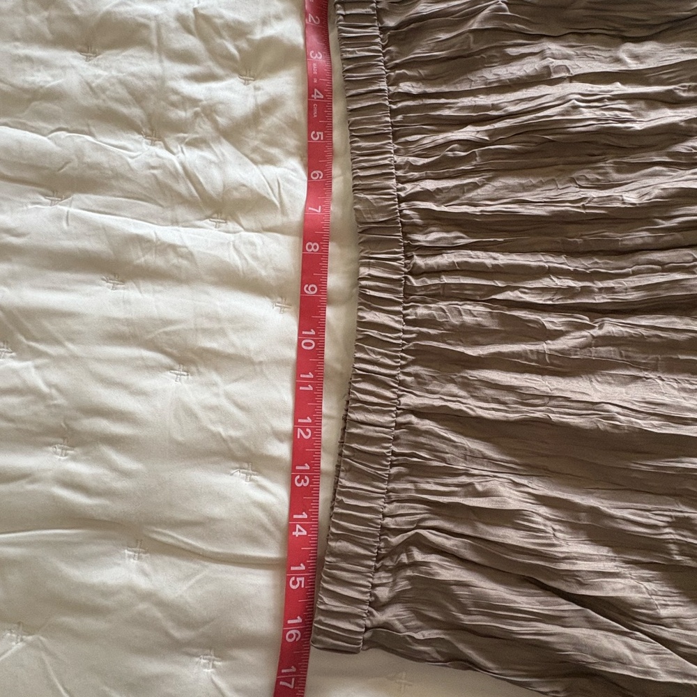 Eileen Fisher Crushed Silk Flared Skirt Cocoa. New with tags. - Picture 4 of 9